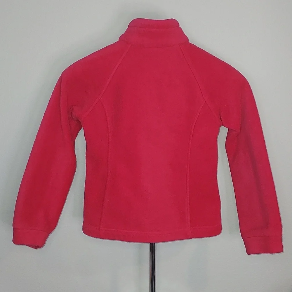 Columbia Pink Benton Springs Fleece Zip Up Jacket Size XS (6/7)